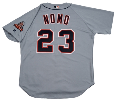 2000 Hideo Nomo Game Used Detroit Tigers Road Jersey